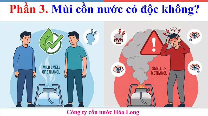 Cồn nước có mùi không? Giải đáp chi tiết từ A-Z